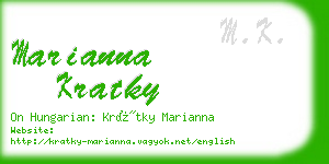 marianna kratky business card